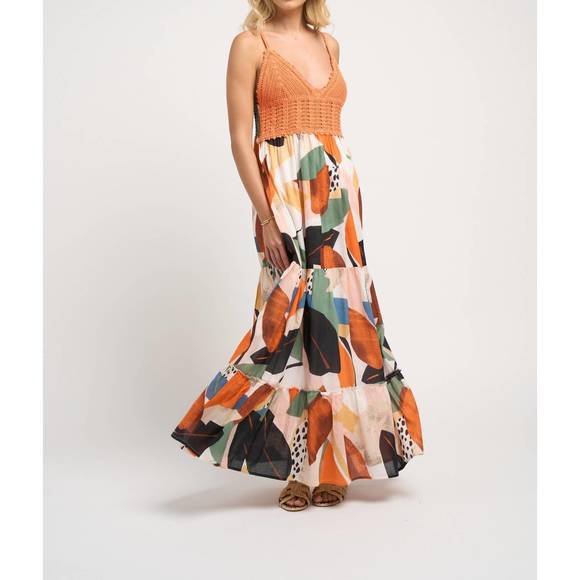 NEW GUADALUPE DESIGN seneiya crochet dress in orange - Picture 4 of 8